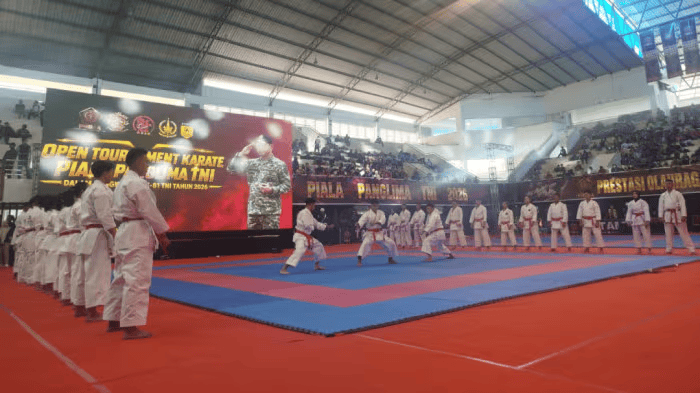 Jaring Atlet Berprestasi, Divif 2 Kostrad Gelar Turnamen Karate Piala Panglima TNI 2026